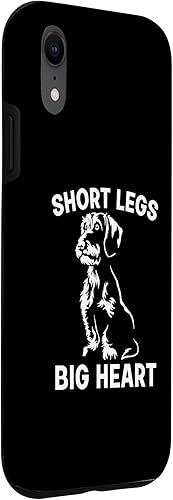 Miniatura 3 de Funny Wirehaired Dachshund Short Legs Big Heart Case for iPhone XR