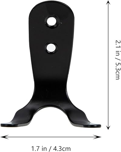 Miniatura 2 de U-Hook Wall Mounted Hooks Black Curtain Hooks Cutlery Organizer 10 Sets Utensils Storage Hanger Black Curtain Tie Backs Decorative Wall U-Shaped