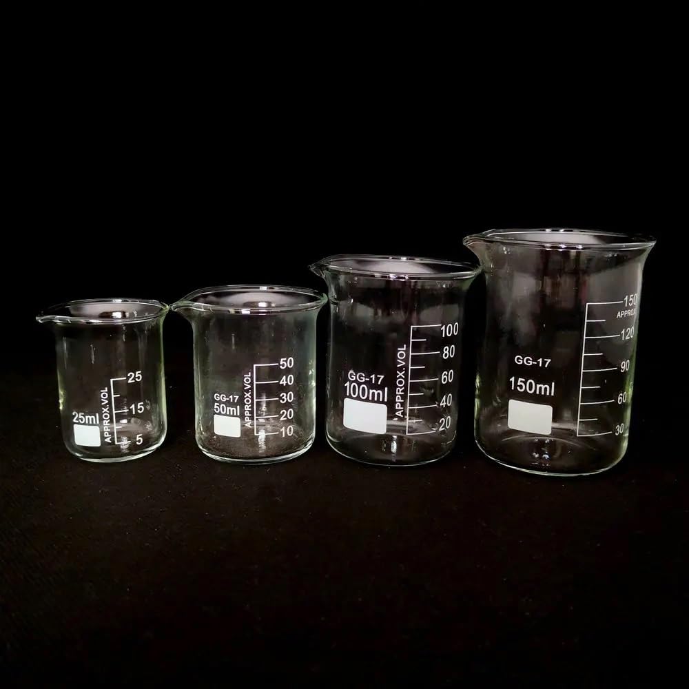 Zlewka ze szkła borokrzemowego, Zlewki ze szkła borokrzemowego o niskiej zawartości, eksperymenty chemiczne, sprzęt laboratoryjny 25–2000 ml(800ml)