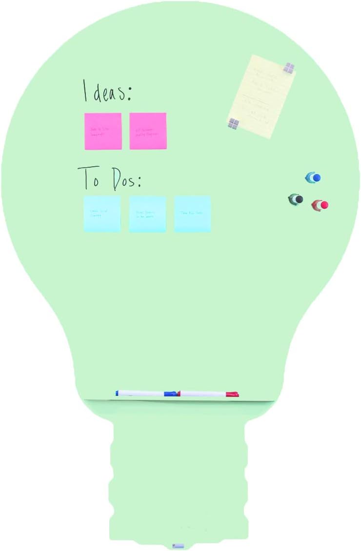 Rocada Magnetic Dry Erase Presentation Board, 46" x 30", Idea Bubble, Green (RCIDEA46-GR)