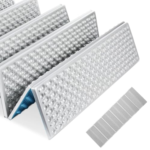 BESPORTBLE Insulated Camping Mat 186x60cm Blue Waterproof Pad for Adults Folding Sleeping Pad