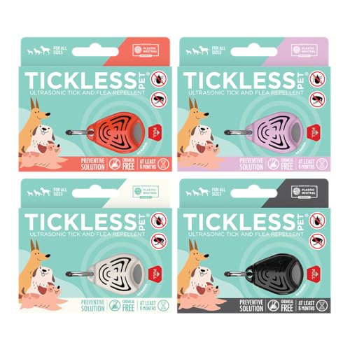 Tickless Pet - Ultraschallgerät gegen Zecken und Flöhe für Haustiere - Orange