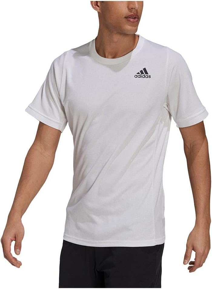 adidas FreeLift White-Black Mens Tennis Shirt White/Black