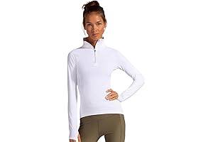 Bloquv Women's UPF 50+ Sun Protection Active Mock Zip Top