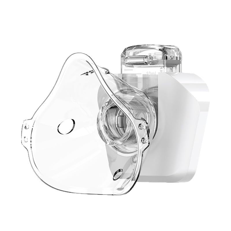 Image of Portable Rechargeable Nebulizer Machine for Kids & Adults with Mask | Quiet Handheld Mesh Inhaler for Fast Asthma, Cough & Breathing Relief at Home or Travel