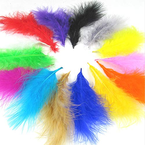Create idea 12Pcs Cappello Piume Reale Piuma Decorativo Piuma