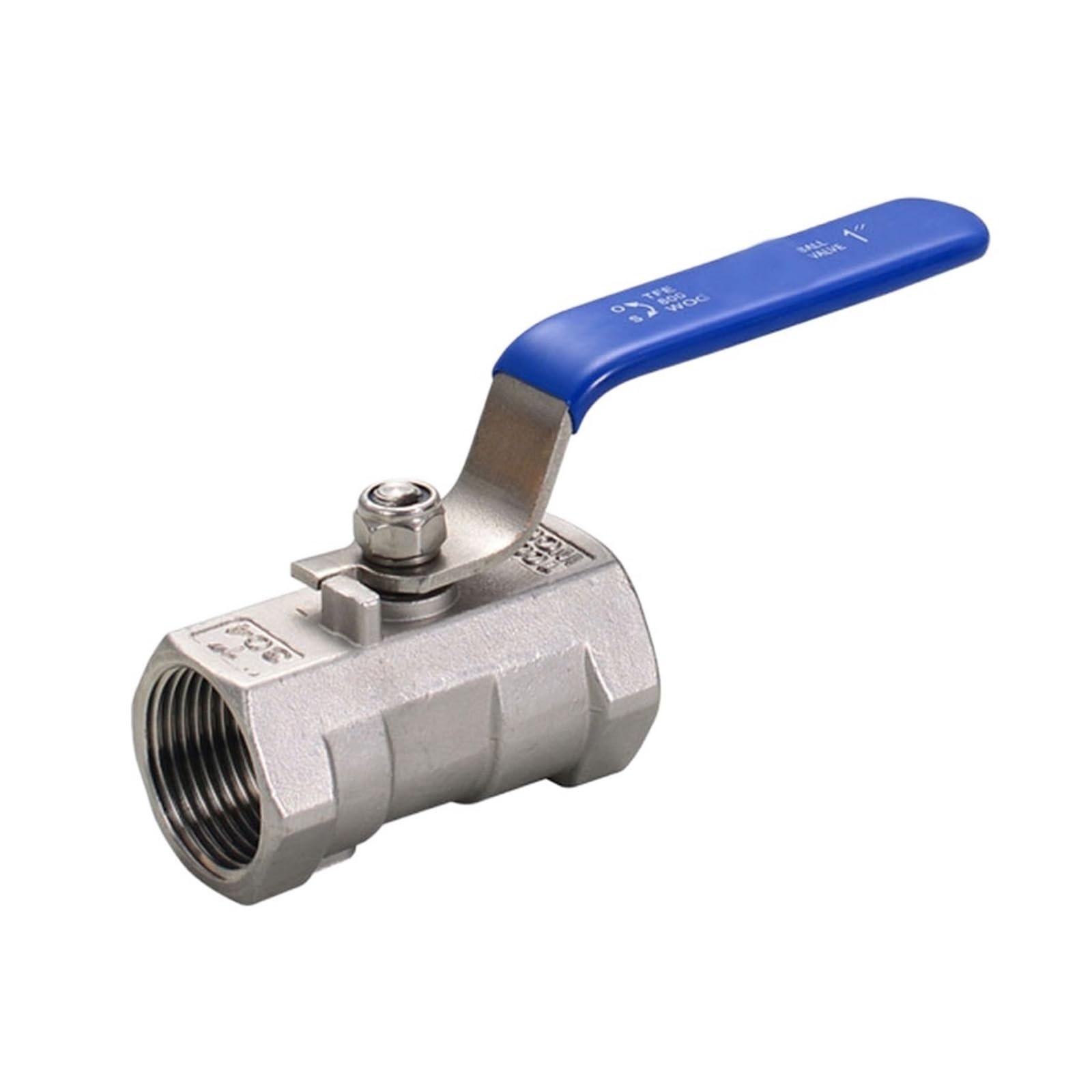 Vanne à Sphère, Vanne à Boisseau sphérique 1 pièce en Acier Inoxydable DN8/DN10/DN15/DN20/DN25 Femelle Eau gazole(304,DN25)