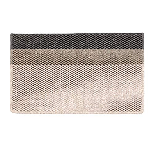 casa pura Sparset Stufenmatten in Sisal Optik | Flachgewebe mit Tiger-Eye-Struktur | GUT-Siegel |...