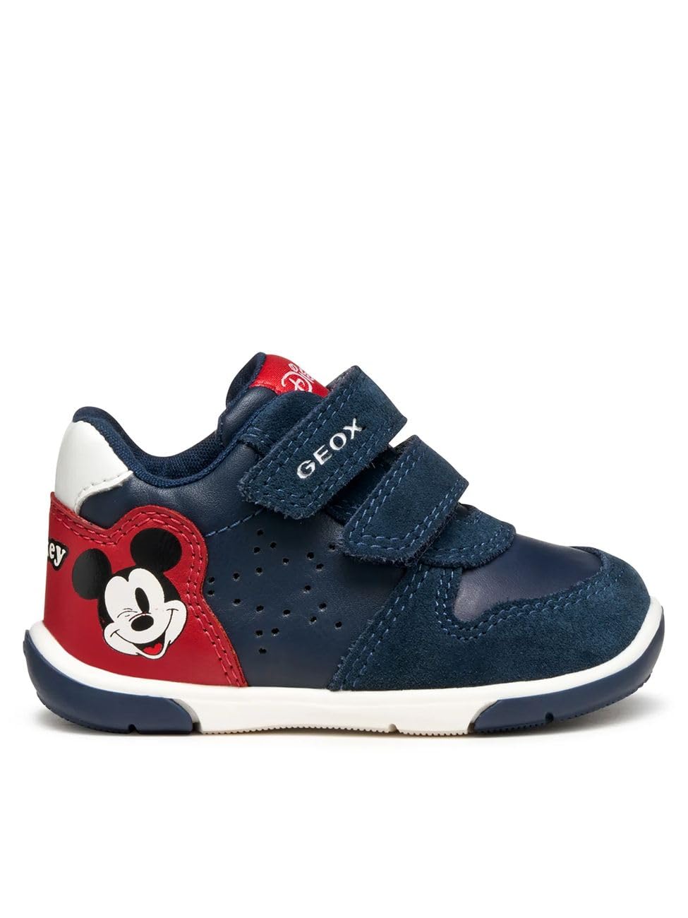 Geox ZAPITO Boy First Walker Shoe, Azul Marino/Rojo, Talla 19 EU, Azul Marino, 19 EU