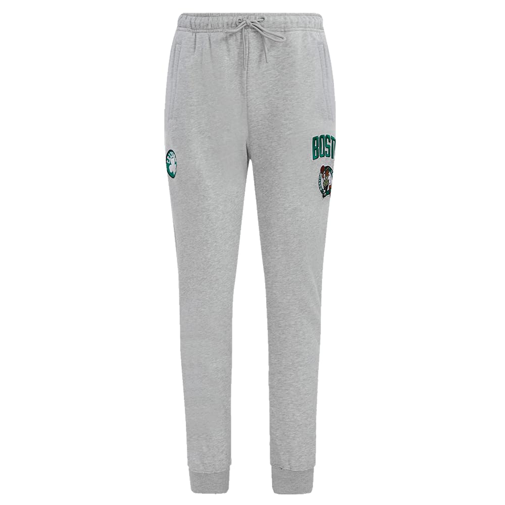 Pro Standard Womens NBA Boston Celtics Classic Chenille Sweatpant Heather Grey 2XL