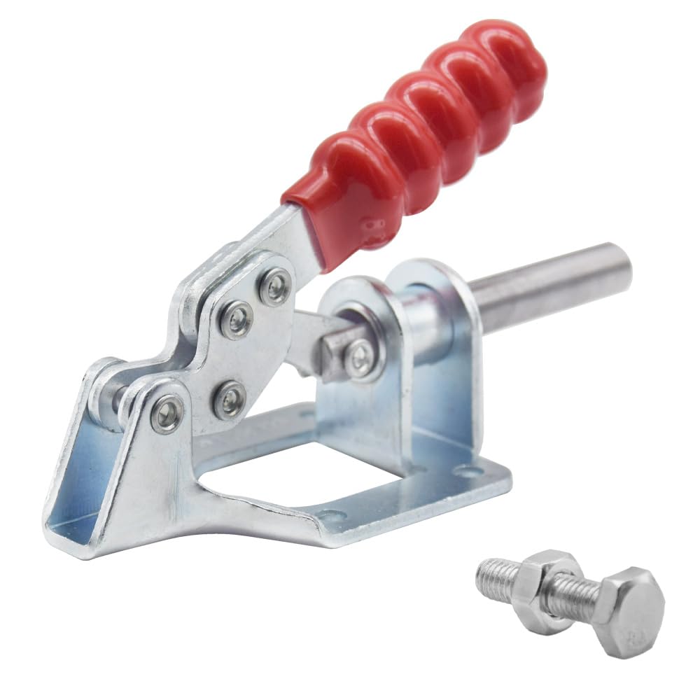 Ruidee Gh-302-Fm Galvanised Iron Toggle Lever Clamp Adjustable Push-Pull Push Rod Tensioner, 136 Kg Holding Capacity For Carpentry, Welding, Machine Operated (Gh-302)