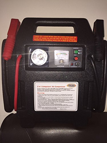 Preisvergleich Produktbild HOFFTECH Mobile STARTHILFE 900A Powerpack Starterkabel + Kompressor + Signalleuchte