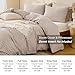 TOCOMOA Tan Gingham Duvet Cover Bedding Set 100% Washed Cotton Like Linen Feel Super Soft Comfy 3 Piece Brown Vintage Plaid Checkered Fall Comforter Cover Set (King 104