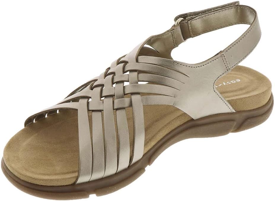 Easy Spirit Women's Mar Sandal, Gold 710, 6 Narrow