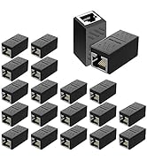 LVY RJ45 Coupler, Ethernet Coupler, Ethernet Inline Connector Plugs for Cat5 Cat5e Cat6e Cat7 Cab...