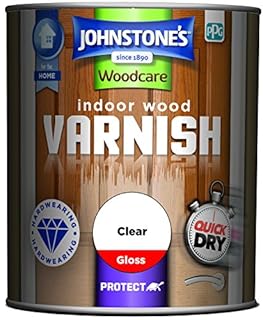 Johnstone's Woodcare Indoor Wood Varnish - Clear 750ml