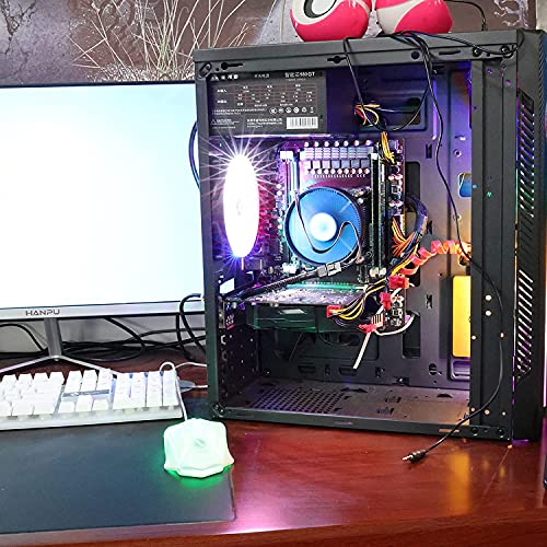 image for Unikstone 5 Pack 4-Pin PWM Fan Splitter Cable, Sleeved Braided Adapter