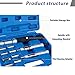 Stolora Universal Clutch Alignment Tool Kit, 11-Piece Set with 3 Spindles & 8 Adapters, for Disc Centering on Cars, SUVs and Light Trucks