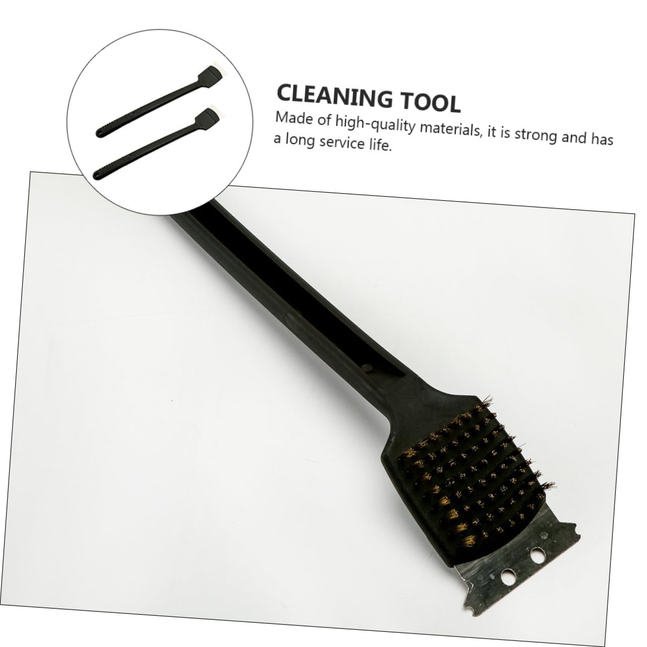 FRCOLOR Durability Craftsmanship 2pcs Wire Brush for Home Cleaning Wire Brush Tool with Long Handle