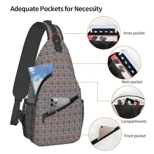 Mochila cruzada cómoda ZebraPrint para llevar todo sin cansar tu espalda 5