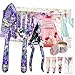 Produktbild YORFULL Gartenwerkzeug Set, 10 Pcs Gartengeräte Set, Garten Werkzeug Set mit Handschuhen, Gartenschaufel, Gartenschere, Gartenkralle, Kerzen, Handcreme, Blumenmuster Gartenset mit Schöner Geschenkbox