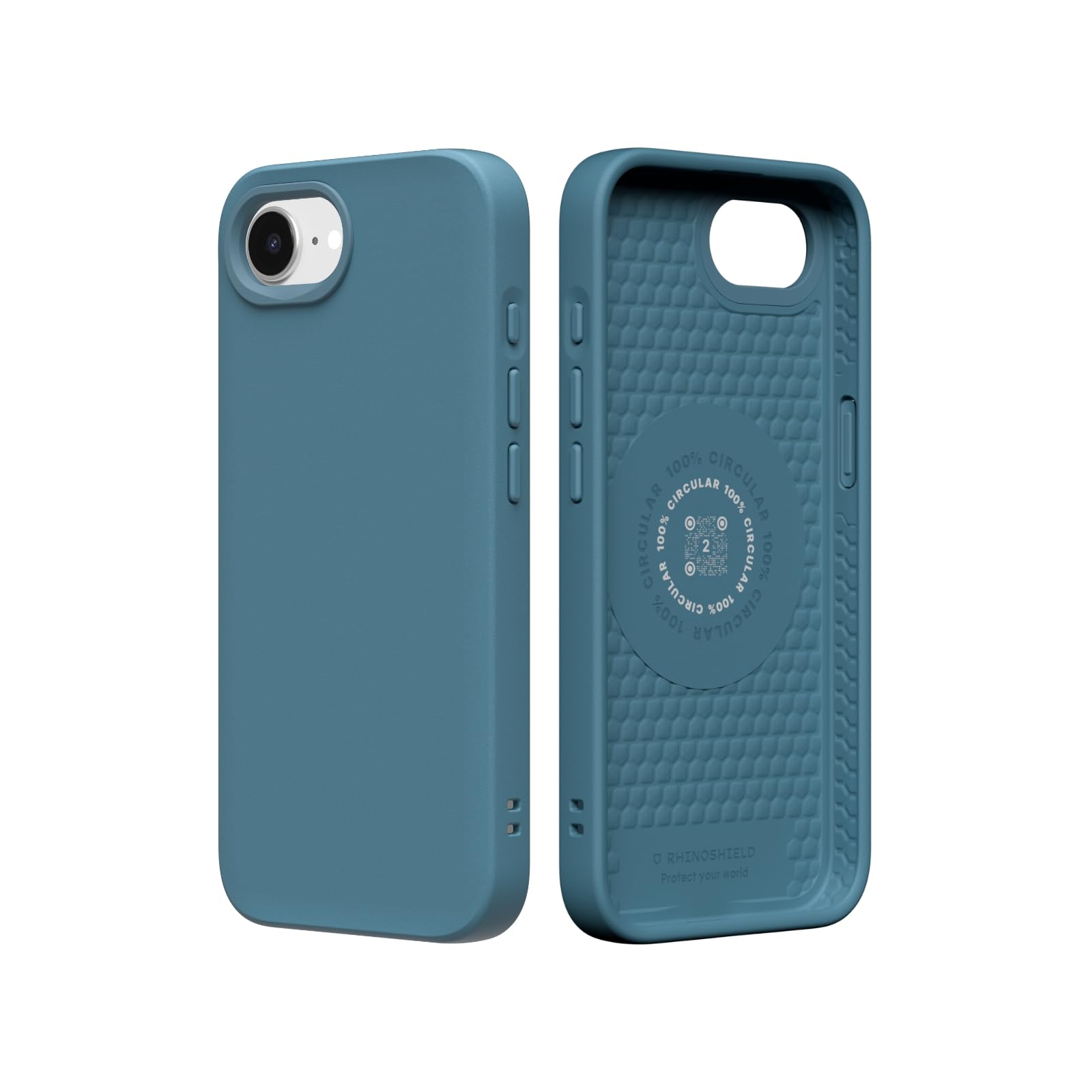 Coque iPhone 16e RhinoShield SolidSuit coque fine mate bleu - 7