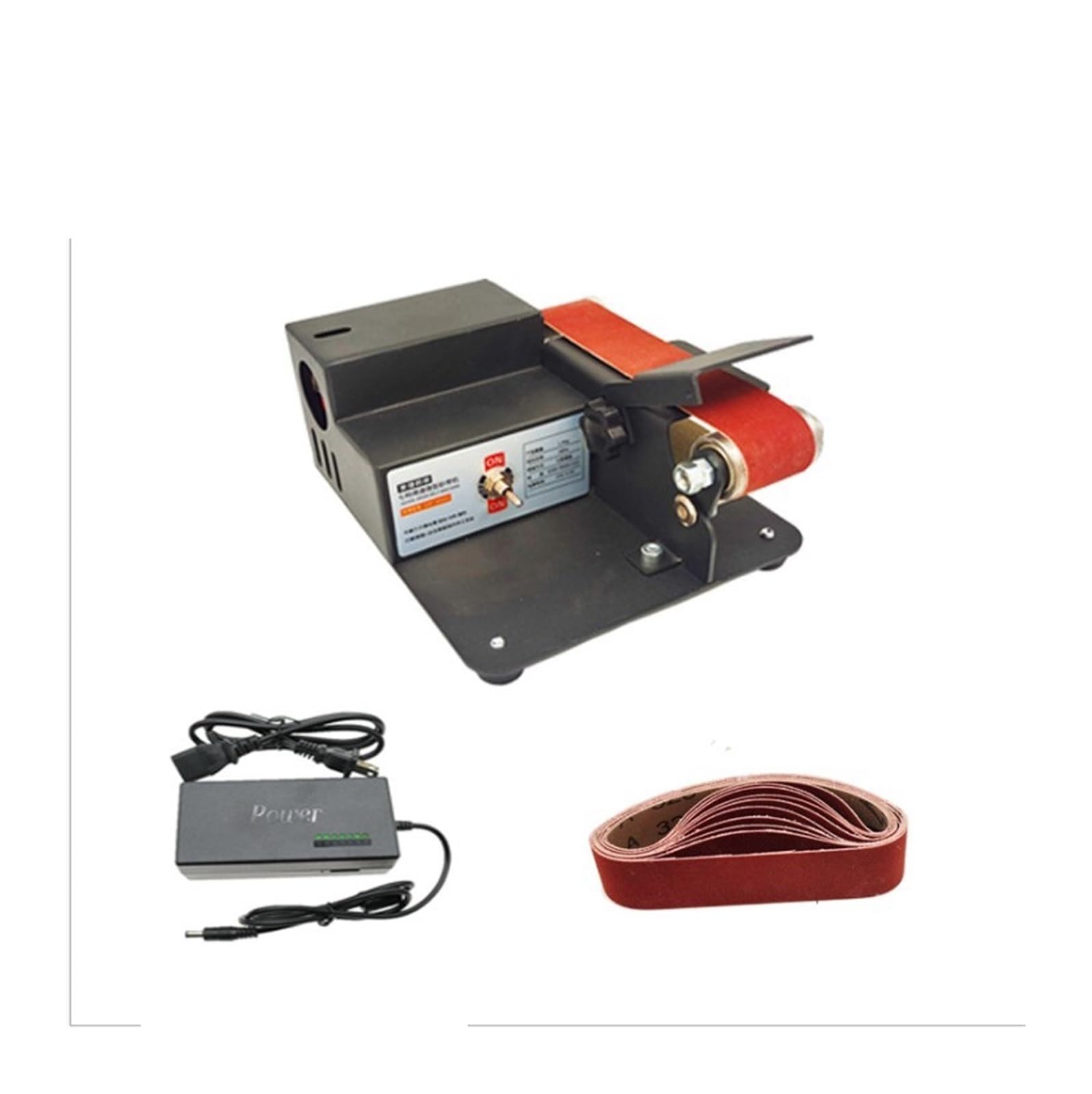 Lucidatrice, Mini macchina a nastro da tavolo fai-da-te elettrica multifunzionale domestica Mini artefatto di lucidatura for smerigliatrice ad angolo fisso(775)