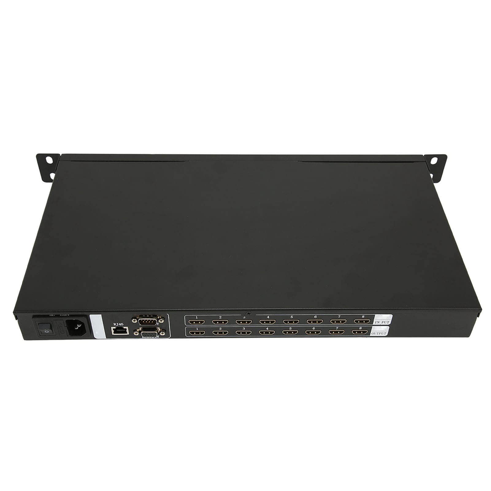 8x8 HD Multimedia Interface Changer, Aluminum Alloy 220V Multisupport 8 in 8 Selectors for Conference EU Plug-picture-21