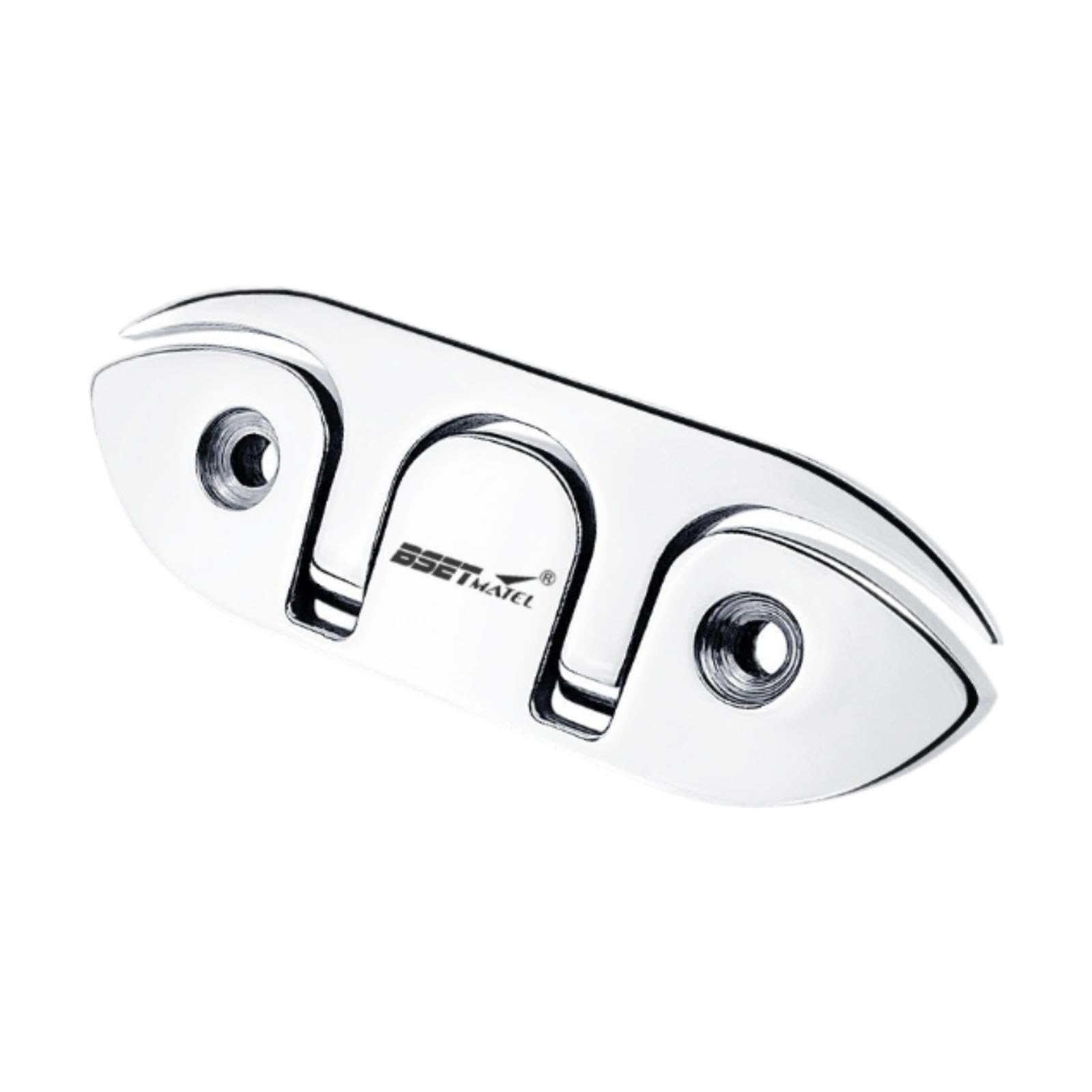 kowaku Boat Dock Cleat Foldable Metal 120mm Marine Hardware Heavy Duty Stainless Steel Rope Cleat Convenient Spare Parts Replacement