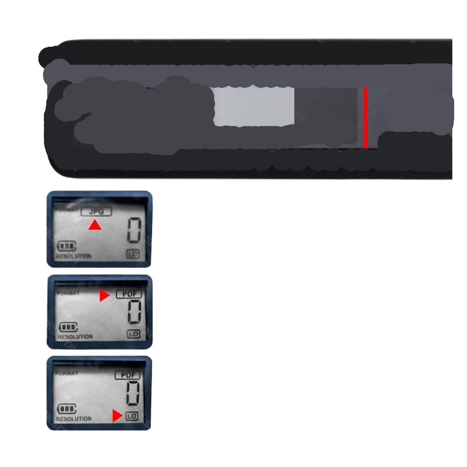 Scanner per documenti, Scanner portatile for lettori di documenti A4 da 900 DPI for libri a contratto, dispositivi mobili portatili for ufficio