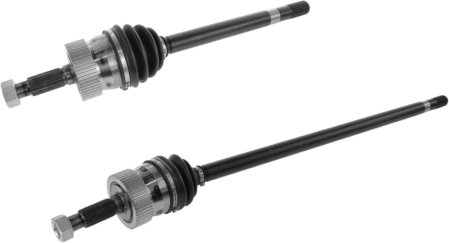 Front Driver and Passenger Side CV Axle Shaft Assembly Set Neoprene Boots Moly Greased Compatible with 1993-1998 Jeep Grand Cherokee