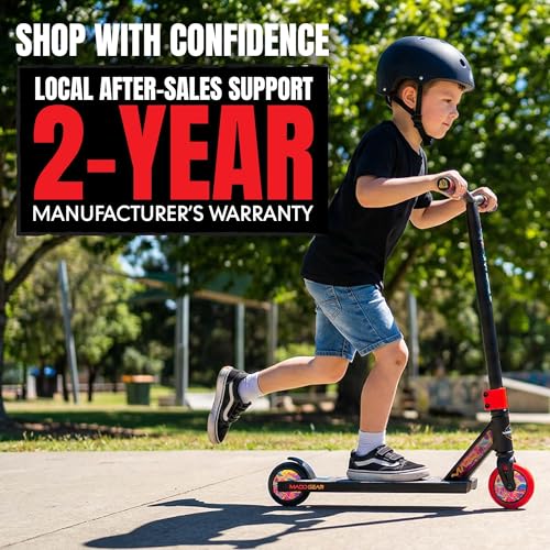Image of Pro Stunt Trick Scooter for Kids Ages 5-12 - Lightweight Durable Freestyle Kick Scooter for Skatepark and Street - Easy Assembly - Madd Gear MG2