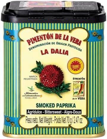 La Dalia Spanish Bittersweet Smoked Paprika, DOP Certified, 2.46 oz Tin