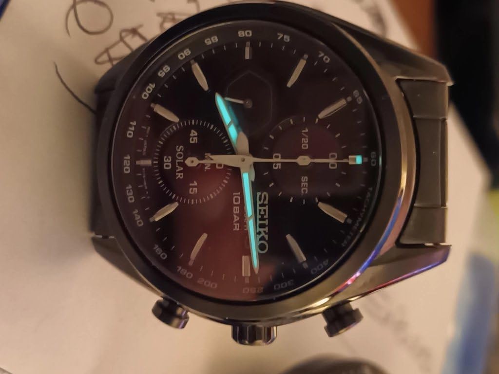 Seiko Solar Chronograph detalhes