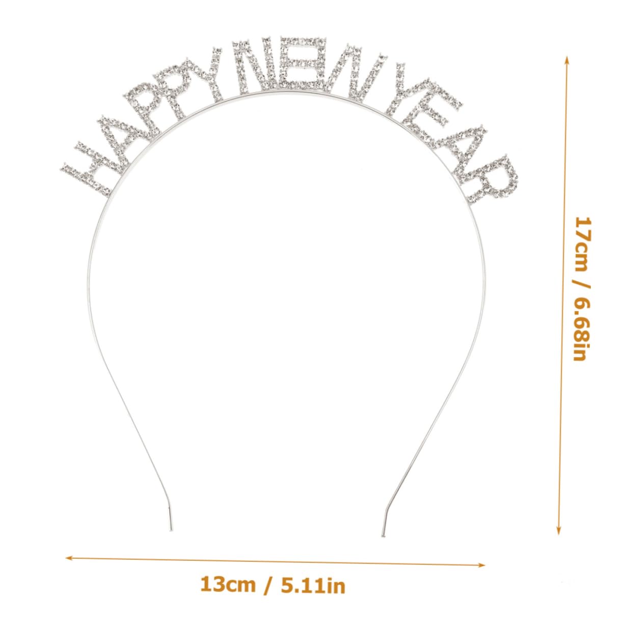 8 Pz fascia di hair charms hair jewelry bandana fascia con strass fasce per ragazze cerchietti bambina felice anno fasce di per le donne FRCOLOR