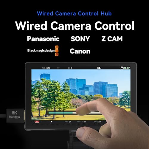 Image of Portkeys LH5C Camera Field Monitor with NP-F550T Battery 5.4 inch 800nits Wired Control for Sony A7MV /A9II /A7SIII /A7MIV /A9M3 /A6700 /A7CII /FS5 /FS7 /FX2 /FX30 /FX6 /FX9 /PXW-Z200 /A1 /ZV-1 /ZV-E1, Canon R5 /6 /7 /8
