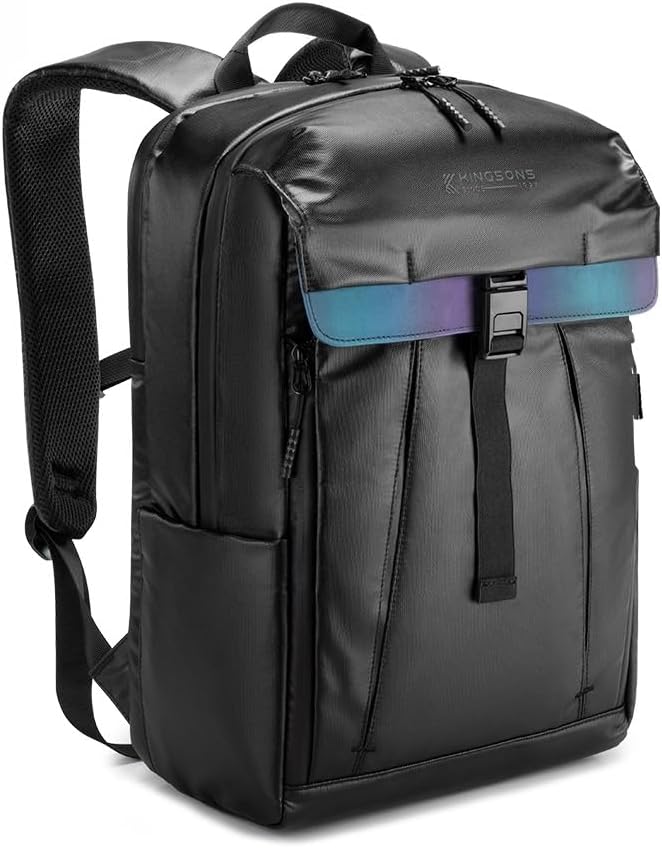 Travel Backpack for Men, Waterproof Large Capacity Backpack with 15.6 Inch Laptop,20L Slim Computer Bag gift for Business,Office,Commuting,Hiking,Work,Black