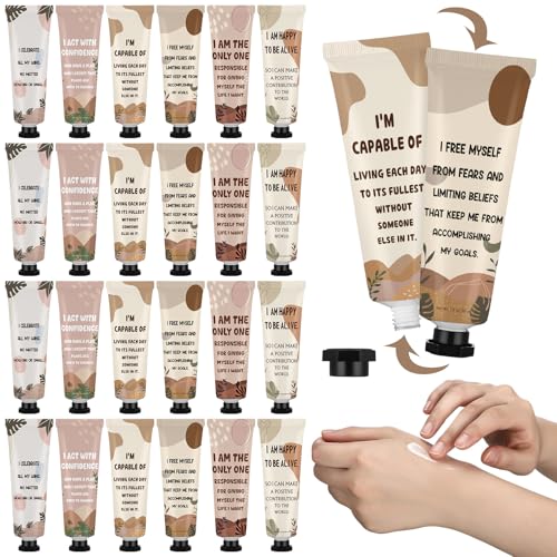 Loopeer 48 Pcs Positive Affirmation Gifts Bulk Hand Cream Gift Se...