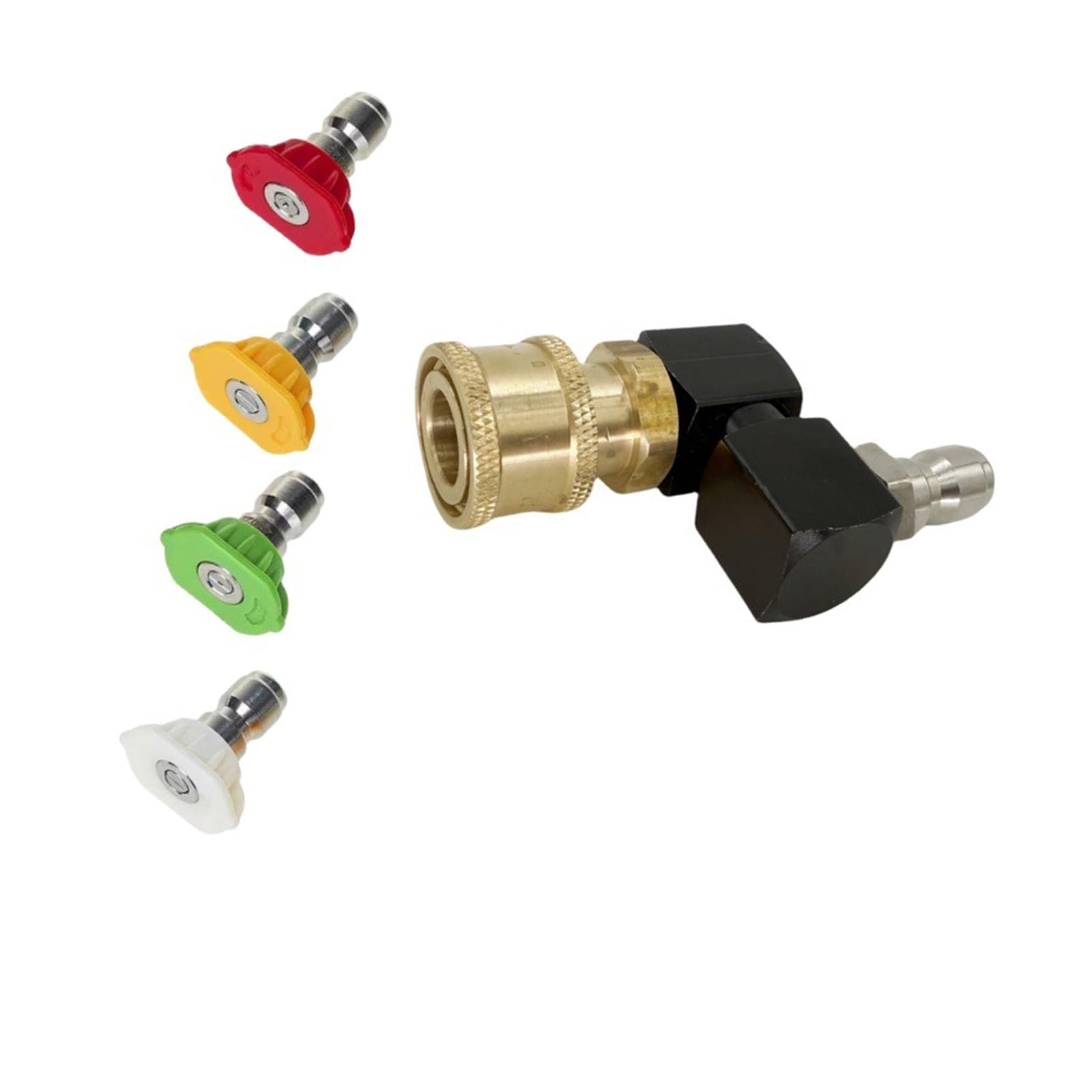 360Degree Rotating Pressure Washer Nozzle 1 / 4In Quick Connecting Adaptor for Car Detailing 100Kg Pressure Withstand High Washer