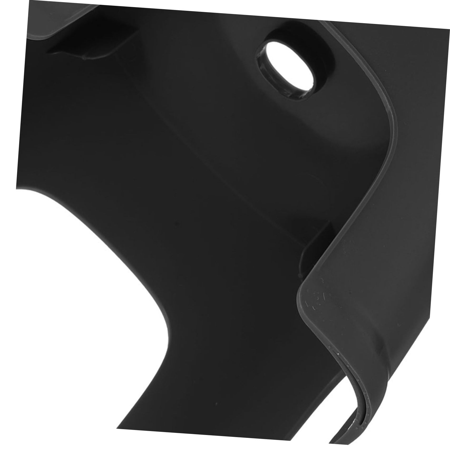 Sgabello da Bagno Poggiapiedi Stabile e Antiscivolo in Pvc Nero per Posizione Naturale Accovacciata, per Uso Quotidiano e Cucina