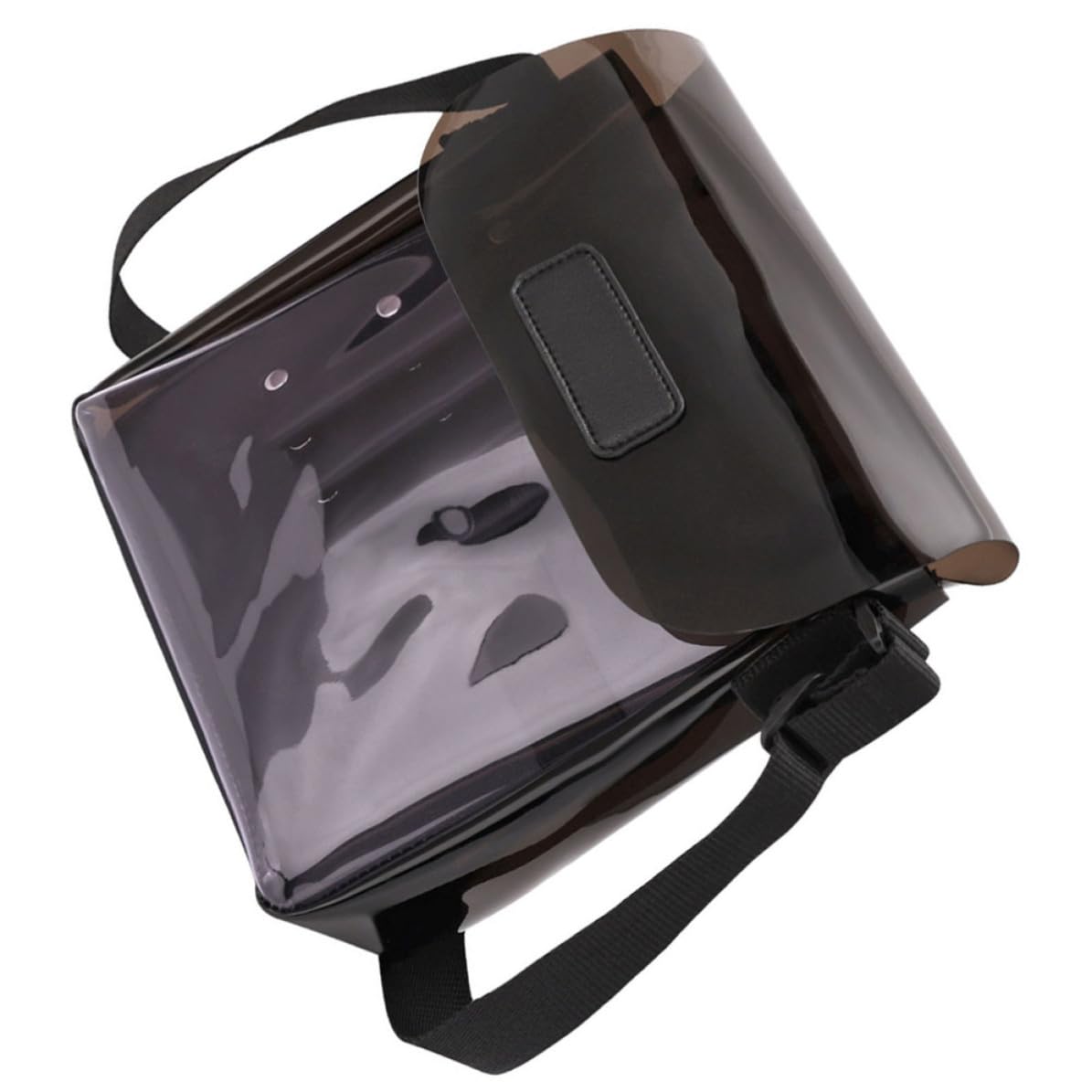 Borsa per Parrucchieri Portatile in PVC e Nylon Nera