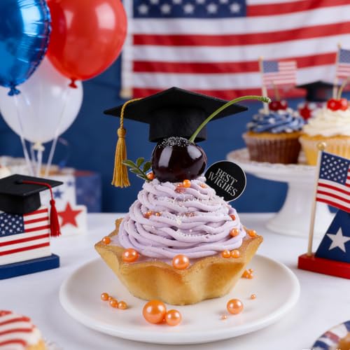 Image of Orange Pearl Sprinkles for Cake Decorating, 4 Sizes Sugar 130g /4.6oz, Cupcake, Ice Cream, Donuts, Macaron Toppings Supplies (2mm, 4mm, 7mm, 1cm)