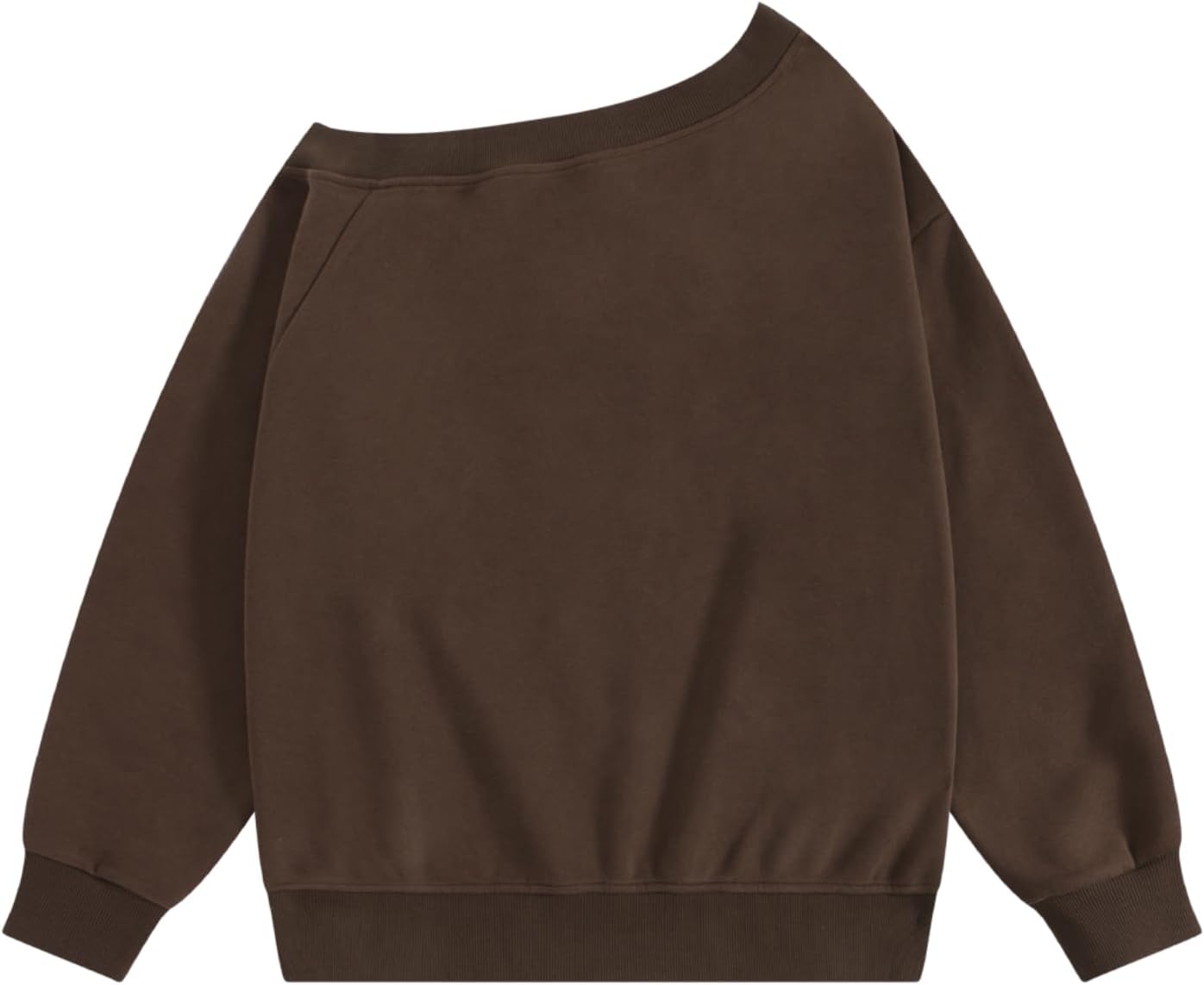 Aelfric Eden Dachshund Off The Shoulder Sweatshirt for Women Cute Dog Graphic Oversized Long Sleeve Pullover Y2K Top - Image 3