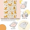dongprom Golden Retriever Blanket Cute Dog with Bone,Ball,Paw Print and Kennel Throw Blankets Lightweight Flannel Throws for Camping Couch Chair Office Bed Home Decor Gifts for Pet Lover,60x50inch #2