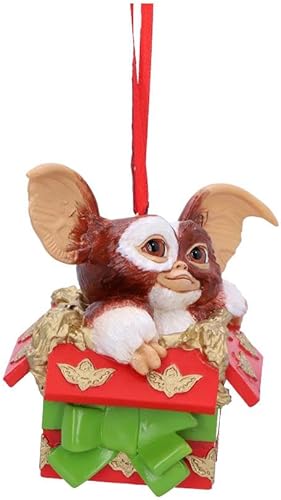 Miniatura 4 de Nemesis Now Gremlins Gizmo - Adorno colgante de regalo, 3.9 in, resina, mercancía oficial de Gremlins, decoración de Navidad, fundido en la mejor