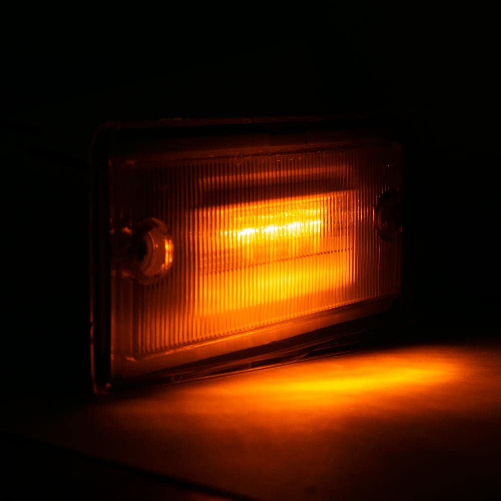 Pro Trucking Products 5194AC Freightliner Cab Marker Light, Clear Lens, Amber LEDs 564.46071