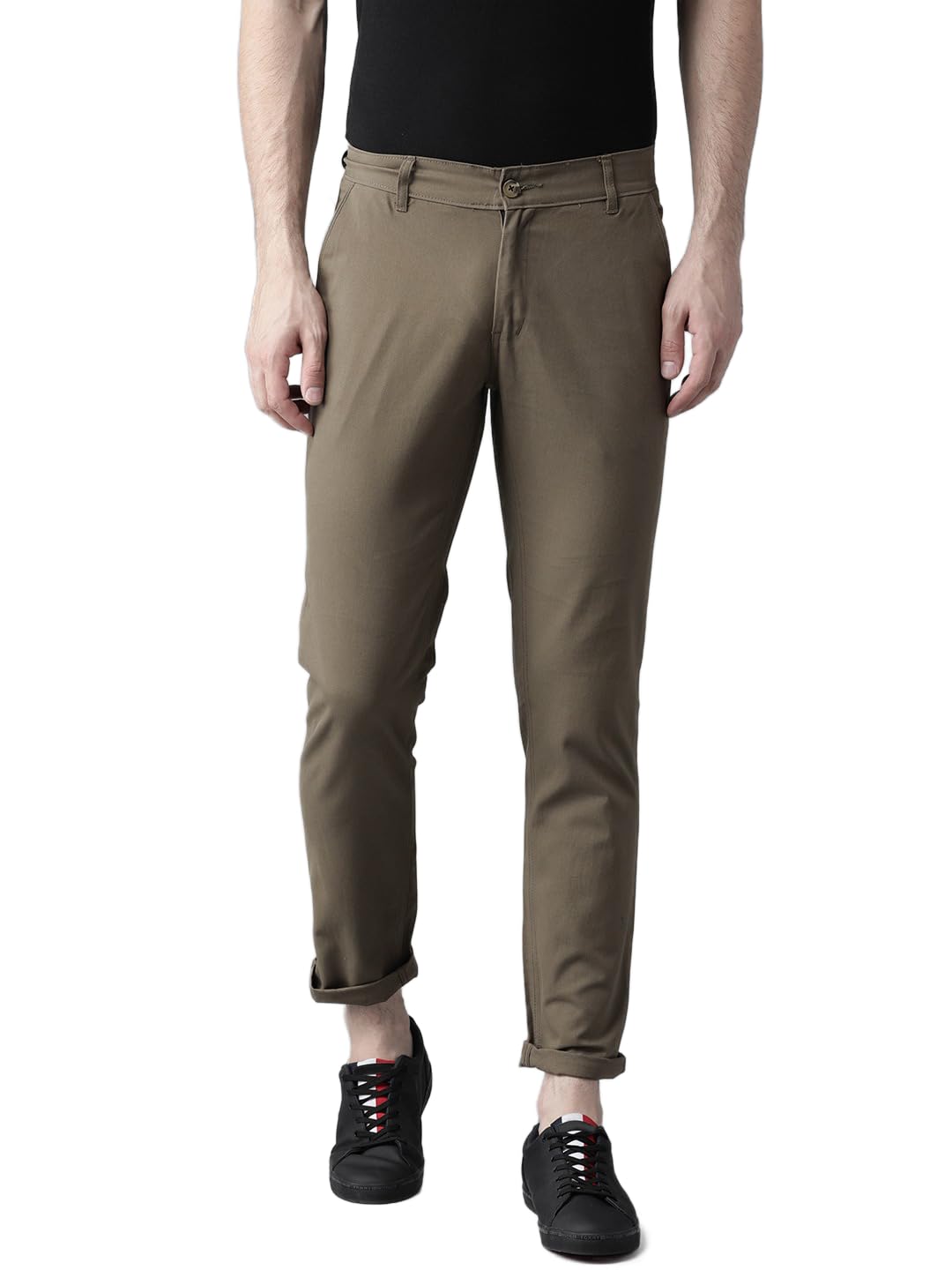 hubberholme Men Slim Fit Casual Comfortable Stretchable Trousers-picture-5