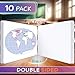 SCRIBBLEDO Continent Practice Sheets 9”x12” Map of The Seven Continents Dry Erase World Globe Sheets Homeschool Supplies Learning Map Teacher Students Classroom Pack of 10 Sheets