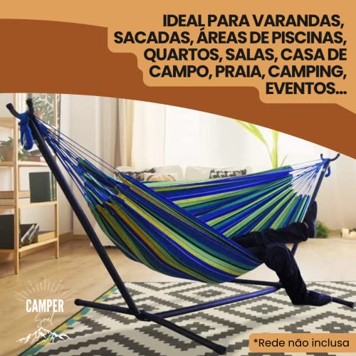 Suporte Rede Descanso Dormir Ar Livre Portatil Suport 250 Kg