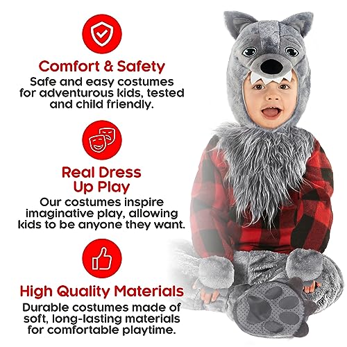 Disfraz de hombre lobo para bebé - talla 6-12 meses miniatura 4